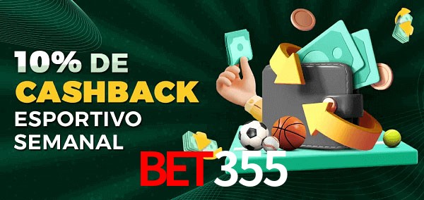 10% de bônus de cashback na Bet355